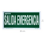 Poster de Saída de Emergência 15x30 cm.