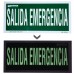 Poster de Saída de Emergência 15x30 cm.