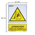 Atenção Sign Step Truck 30x21 cm.