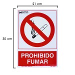 Poster Proibido fumar 30x21 cm.