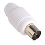 Conector de TV macho reto de 9,5 mm.