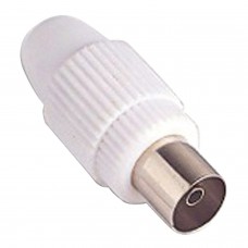 Conector de TV feminino reto 9,5 mm.