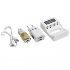 Carregador de bateria Maurer Home / Carro LR6 e LR3 (AA e AAA)