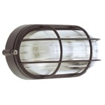 Luminária de teto industrial IP44 Oval Black