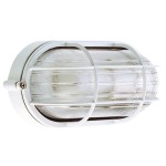 Lâmpada do teto Indústria IP44 Oval Branco