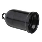 Suporte da lâmpada 4 A. E-27 Preto Trabalho