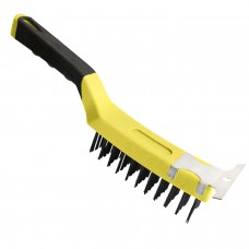 Aço Welder escova manual com raspador