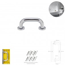 Cromo brilhante Duche aderência Maurer Ø 32 mm. 22 cm.