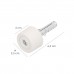 Tope Porta Com Taco Nylon Branco Blister 2 Pieces