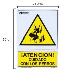 Poster Cuidado com os cães 30x21 cm.