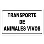 Poster Transporte Animais Vivos 30x21 cm.