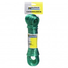 Cabo de Corda Plastificado Aço Ø 3,0 mm. (Hank 10 m.)