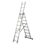 Escalera Aluminio industrial 14 + 14 + 14 3x4 mt.