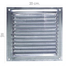 Grade de ventilação Parafuso 20x20 cm. Alumínio