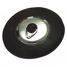Bujão de borracha com aba de 44 mm.