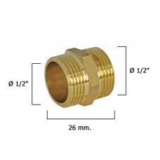 Duplo contrafortes Pulidos 1/2 '