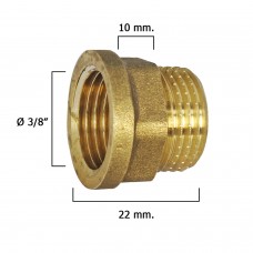 extensão hexagonal Pulida 3 / 8x10