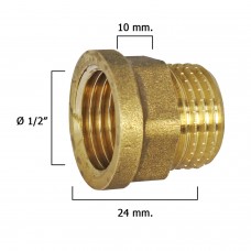 extensão hexagonal Pulida 1 / 2x10