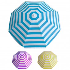 Alumínio e Poliéster Praia Umbrella 200 cm. listras