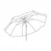 Alumínio e Poliéster Praia Umbrella 200 cm. listras