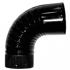 Elbow Fogão Cor Preto Vitrified 120 mm. 90 °.