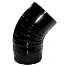 Elbow Fogão Cor Preto Vitrified 150 mm. 45 °.