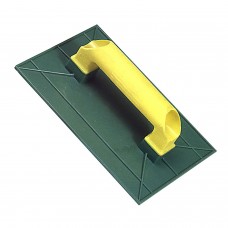 Flutuador plástico 275x185 mm. Rugosa amarela 275x185 mm.