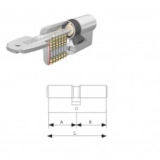 Cilindro de latão Tesa Security T60 / 35x35