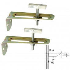 Conjunto sanitário quadrado Suporte de lavatório 10 cm. (2 peças)