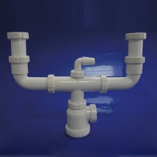 Sifão Duplo Com Conexão T-45 1 1/2