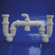 Sifão Duplo Com Adaptador T-50 1 1/2 Extra Longo