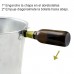 Zinco zinco metal cubo Multipurpose 6 litros 26 x 17 x 19 (alt.) Cm. com garrafas abertas