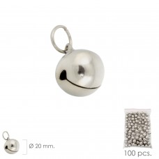 Níquel sino de 20 mm. (Unidades 100 Bolsa)