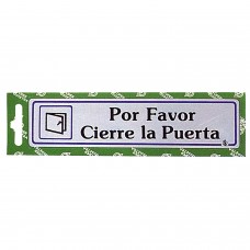 Rotulo 'Por favor, feche a porta'