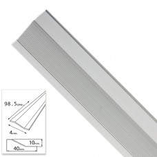 Tampa adesiva para metal prateado cerâmico 98,5 cm.