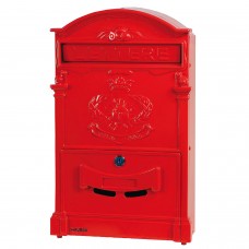 Maurer Mailbox Garden Vermelho de alumínio fundido 41 x 26 x 8 cm.