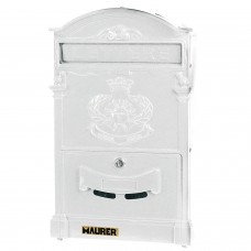 Maurer Mailbox Garden Alumínio fundido Branco 41 x 26 x 8 cm.