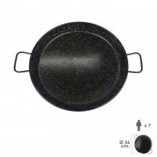 Panela de paella valenciana esmaltada 7 pessoas / 36 cm