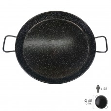 Panela de paella valenciana esmaltada 22 pessoas / 65 cm