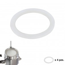 Placa de café de silicone de alumínio clássica Borracha / Indução 3 xícaras (4 unidades)