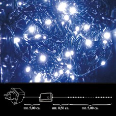 Luzes de Natal 100 LED Interior Branco / Exterior IP44