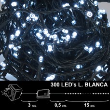 Luzes de Natal 300 Leds White Light Indoor / Outdoor (IP44)