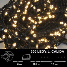 Luzes de Natal 300 Leds Luz Quente Interior / Exterior (IP44)