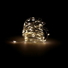 Luces Navidad Microled 40 Leds Color Blanco Frio IP20. A Pilas (3 AA No Incluidas)