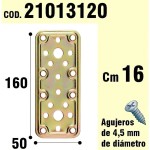 Suporte para placa dicromada em madeira 50x160 mm.