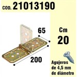 Suporte para bicromato de dobradiça de madeira 65 x 200 mm.