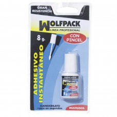 Cola acrílica ciano Wolfpack 8 gramas com escova