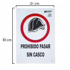 Poster Passagem Proibida Sem Capacete 30x21 cm.