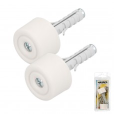 Tope Porta Com Taco Nylon Branco Blister 2 Pieces