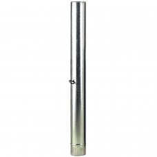 Tubo de fogão galvanizado de 120 mm. com chave
